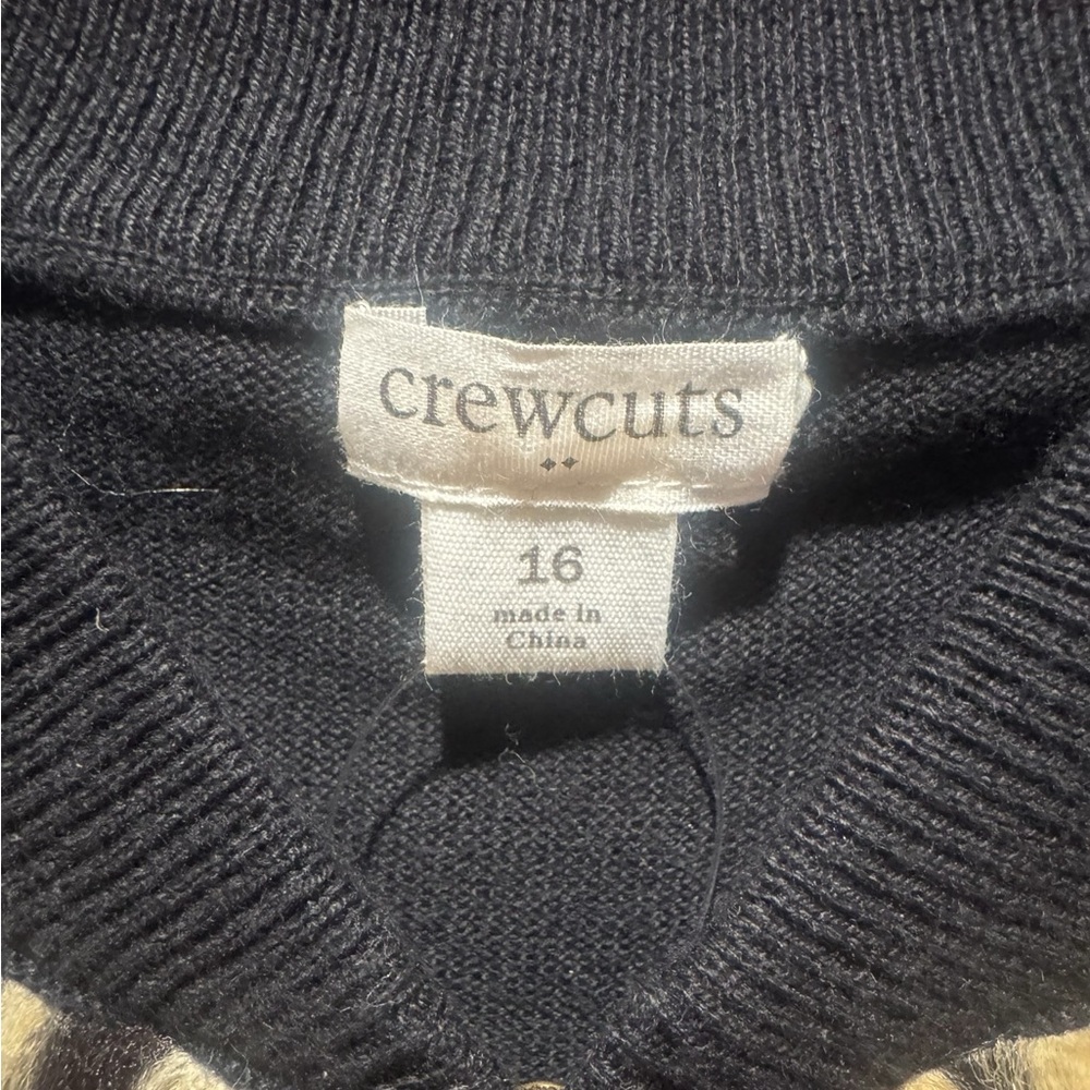 J.CREW CREWCUTS Girls' Leopard Faux Fur Zip Vest - Picture 3 of 7